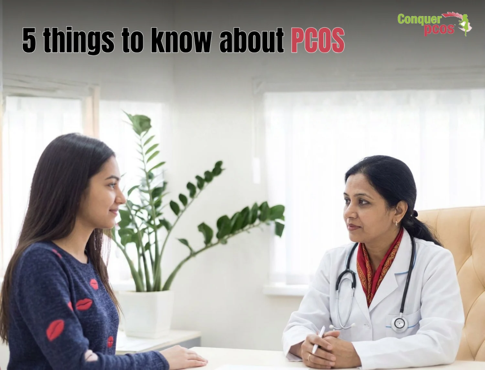 Doctor consultation for PCOS stages and treatment including contraceptive pills for PCOS